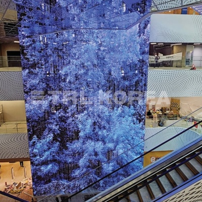 Godeok Biz Valley – Indoor Glass Elevator (P7.81mm)