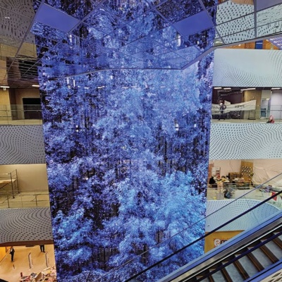 Godeok Biz Valley – Indoor Glass Elevator (P7.81mm)