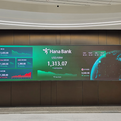 Dealing Room, Hana Bank HQ 4F (P1.25mm)